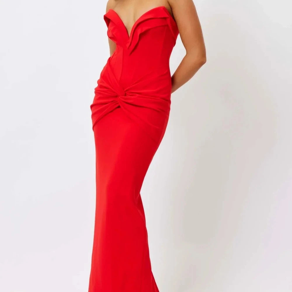 Bianca and Bridgett Adriana Dress Red XSmall