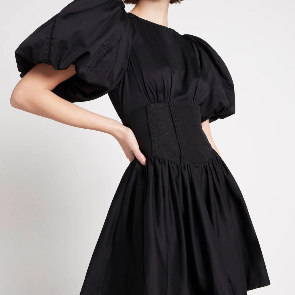 Aje Gianna Puff Sleeve Black