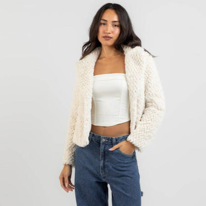 Bradshaw Faux Fur Crop Jacket