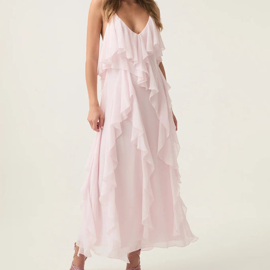 Aje Valentine Frill Maxi Dress