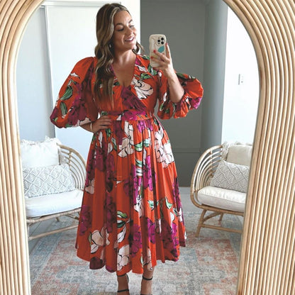 Aje Marlene Floral Midi Dress