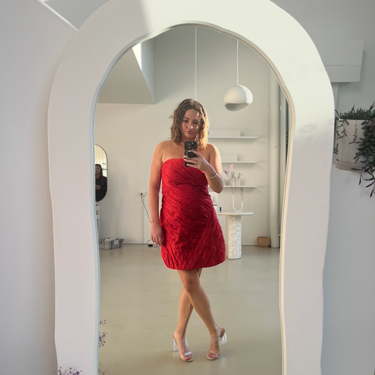 Aje Anima Ruched Mini Dress Small