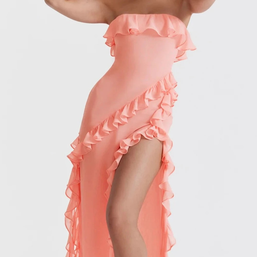 House of CB Sarina Dress Peach